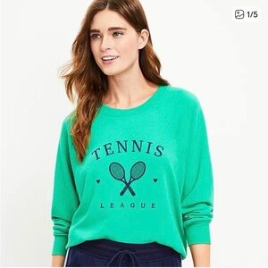 Lou & Grey Green Tennis League Sweater